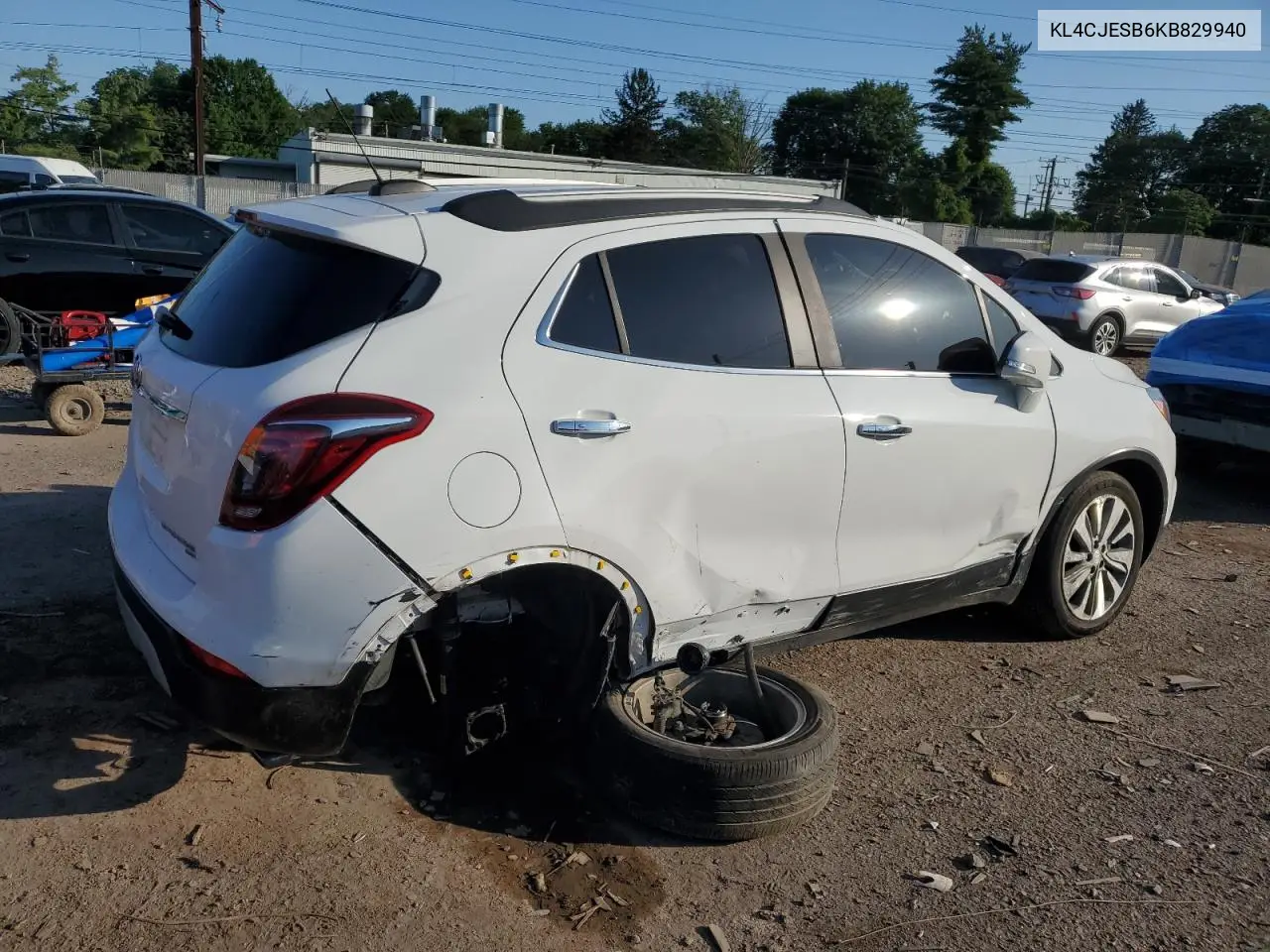 2019 Buick Encore Preferred VIN: KL4CJESB6KB829940 Lot: 61898965