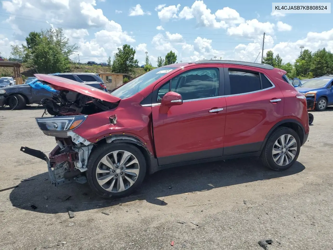 2019 Buick Encore Preferred VIN: KL4CJASB7KB808524 Lot: 62277895