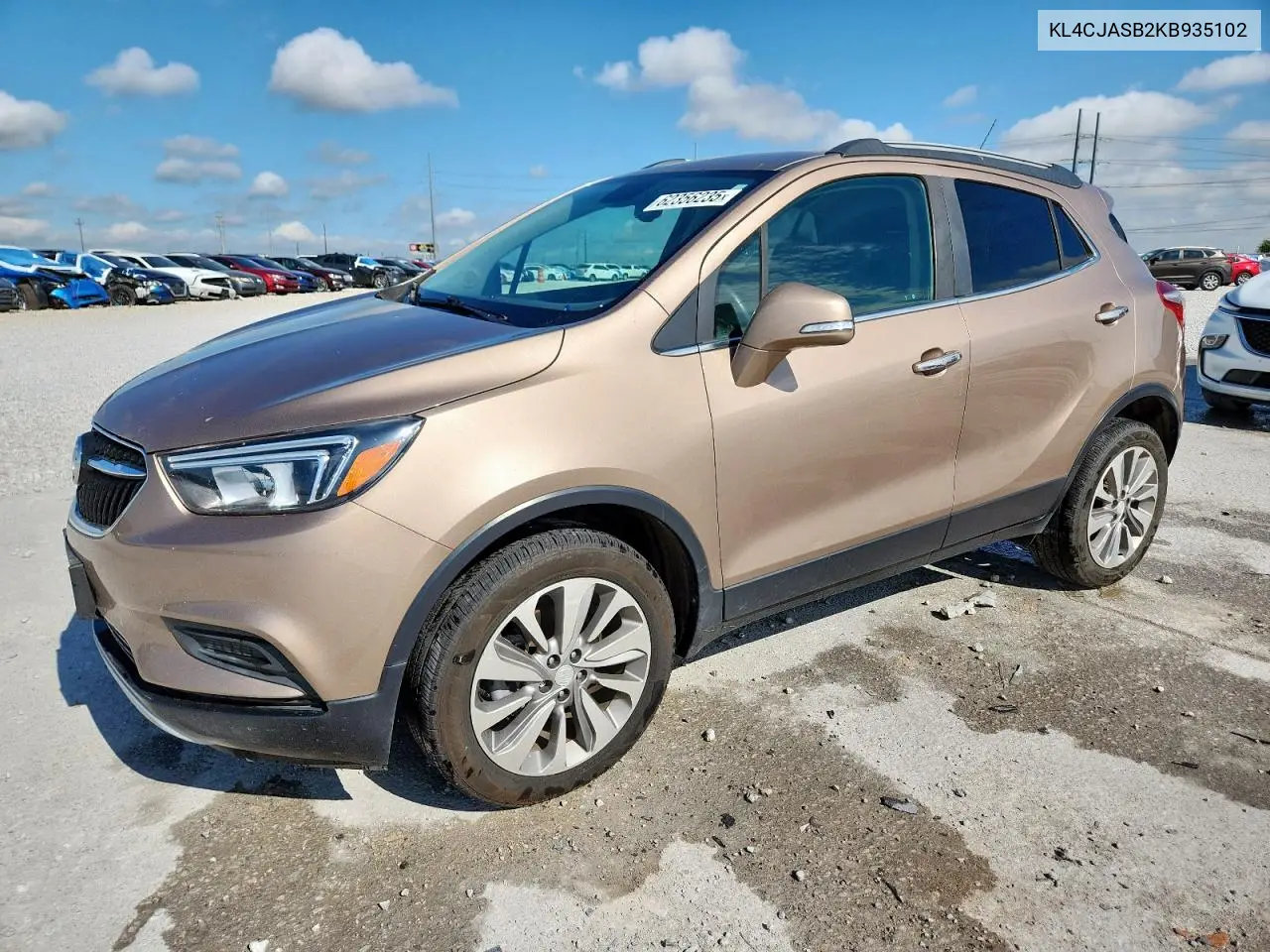 2019 Buick Encore Preferred VIN: KL4CJASB2KB935102 Lot: 62356235