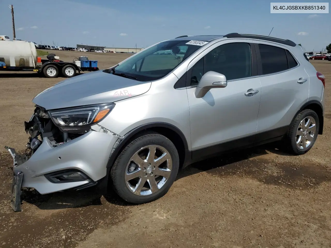 2019 Buick Encore Essence VIN: KL4CJGSBXKB851340 Lot: 62363045