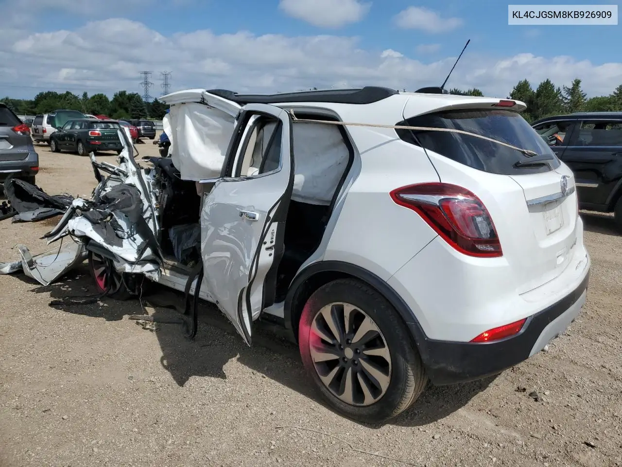 2019 Buick Encore Essence VIN: KL4CJGSM8KB926909 Lot: 62478305
