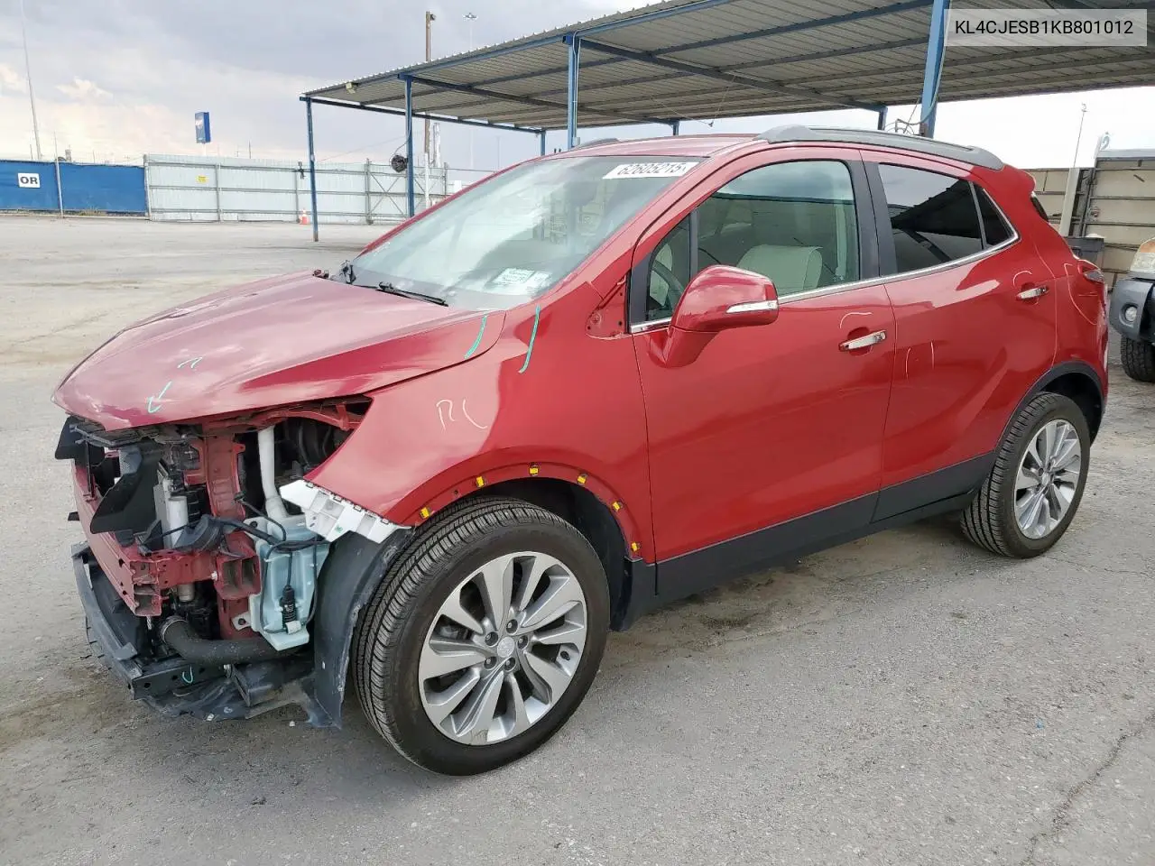 2019 Buick Encore Preferred VIN: KL4CJESB1KB801012 Lot: 62605215