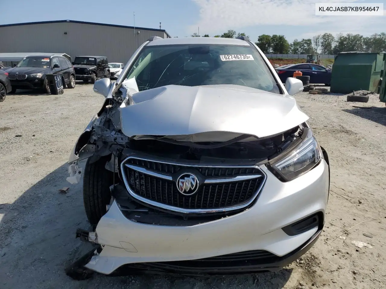 2019 Buick Encore Preferred VIN: KL4CJASB7KB954647 Lot: 62746735