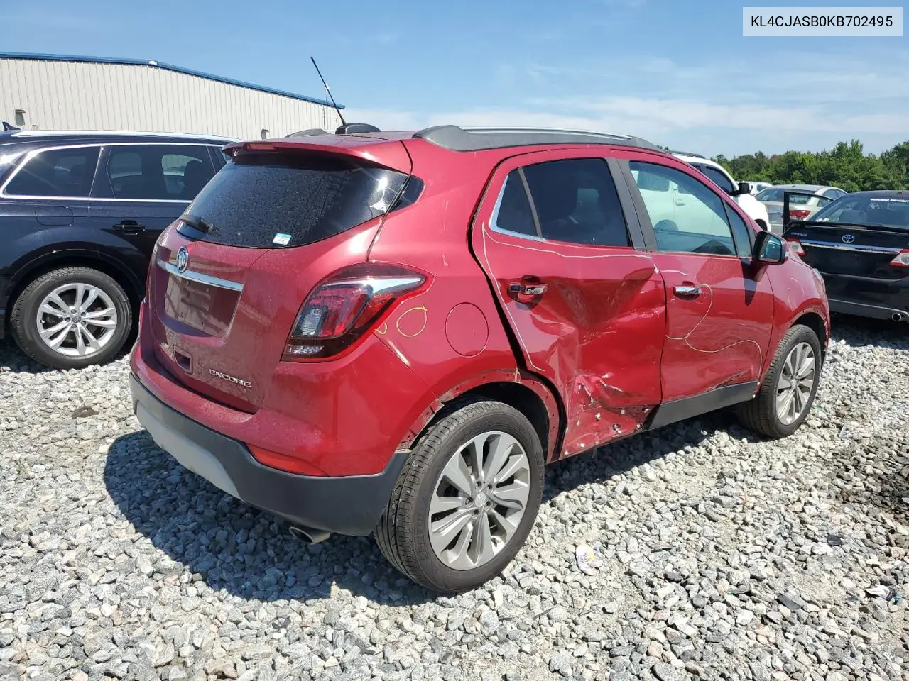 2019 Buick Encore Preferred VIN: KL4CJASB0KB702495 Lot: 63508565