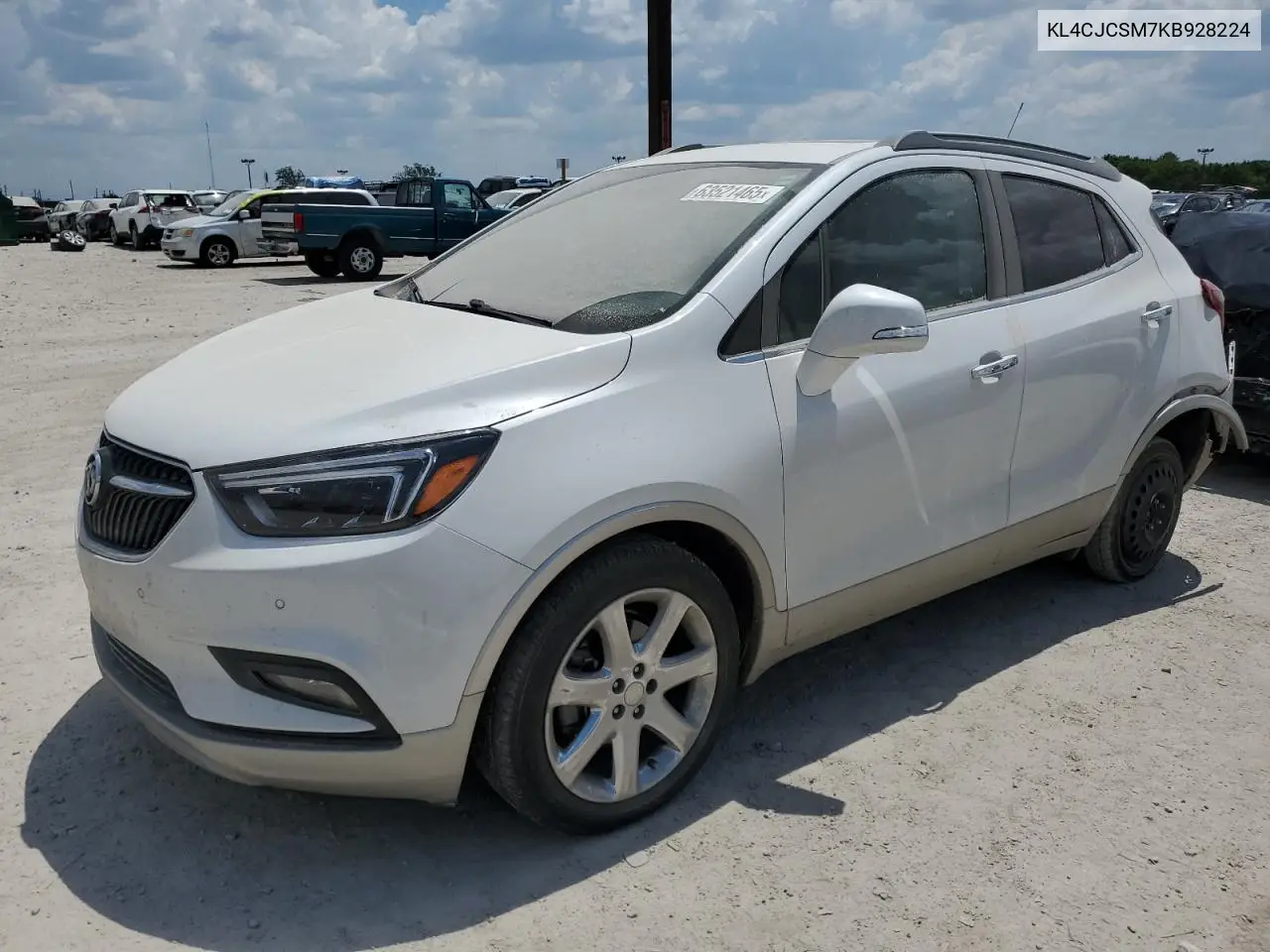 2019 Buick Encore Essence VIN: KL4CJCSM7KB928224 Lot: 63521465