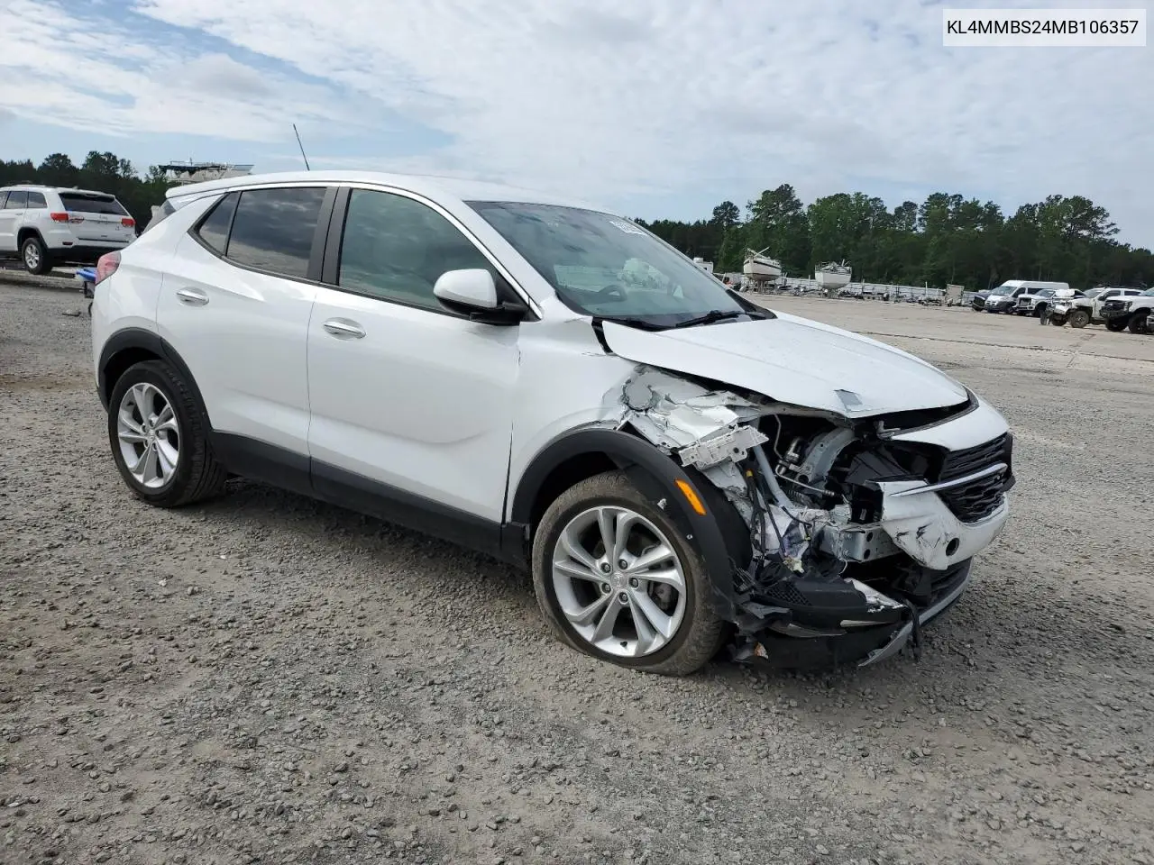 2021 Buick Encore Gx Preferred VIN: KL4MMBS24MB106357 Lot: 55786635