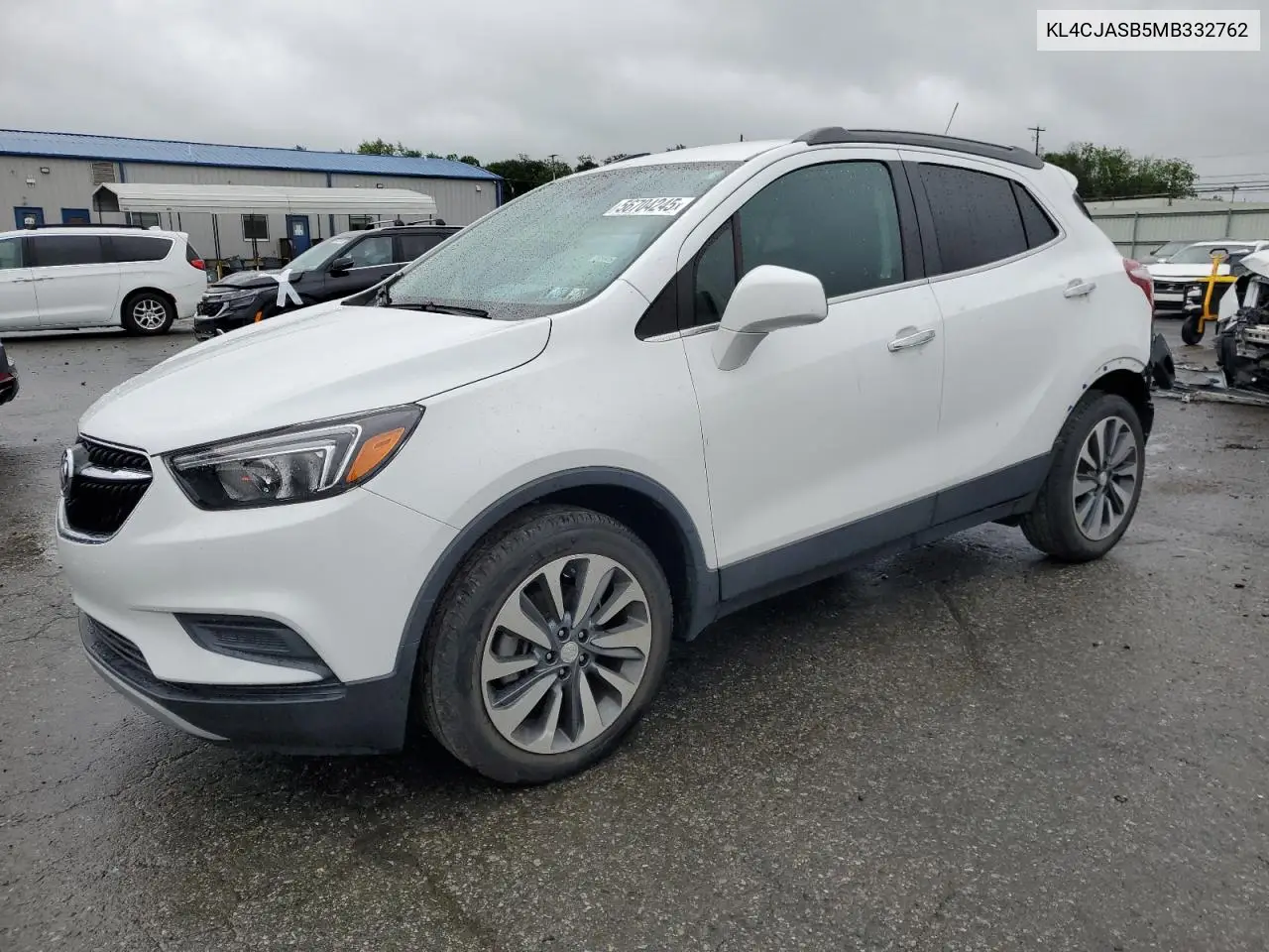 2021 Buick Encore Preferred VIN: KL4CJASB5MB332762 Lot: 56704245