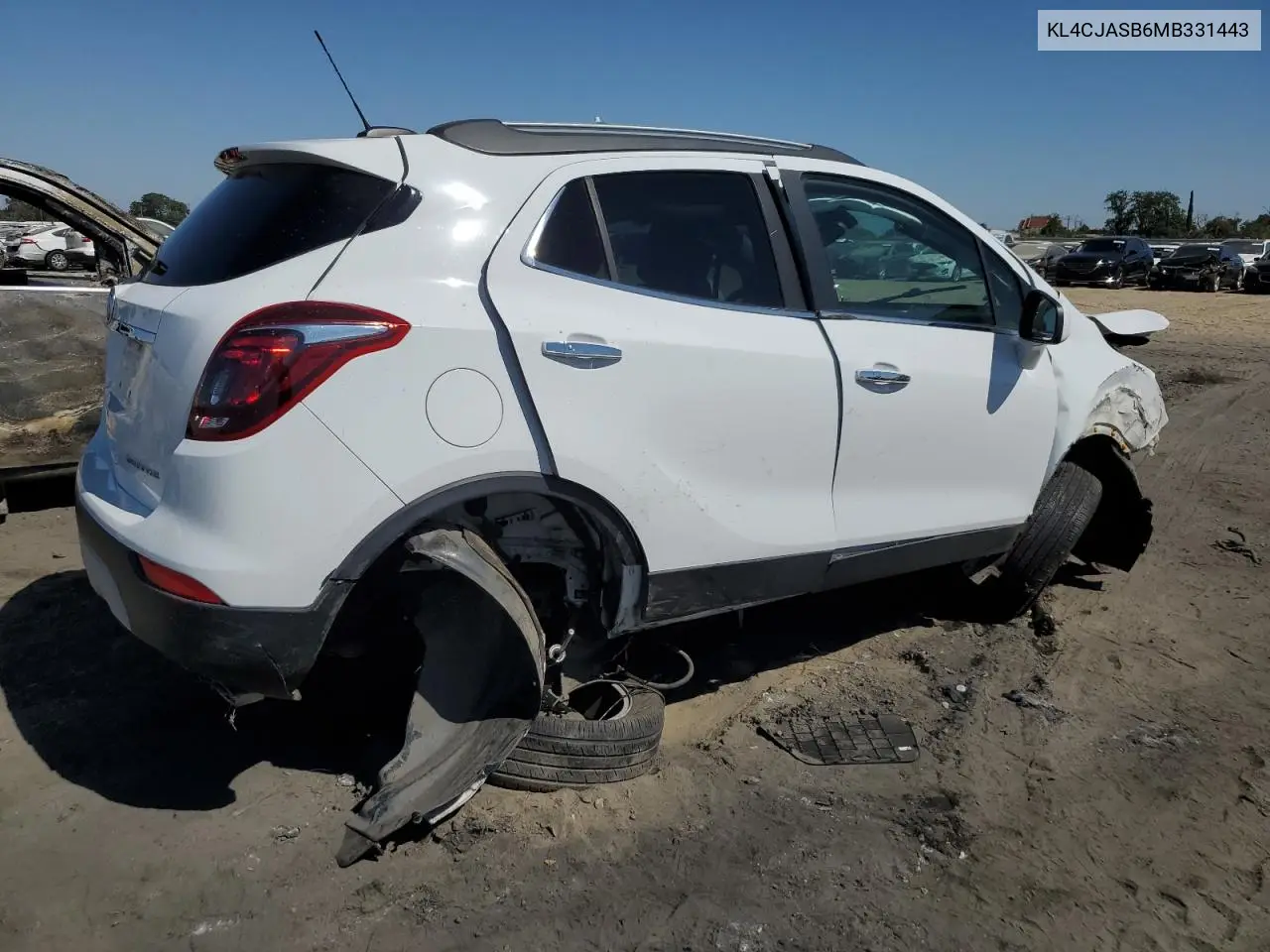 2021 Buick Encore Preferred VIN: KL4CJASB6MB331443 Lot: 63101605