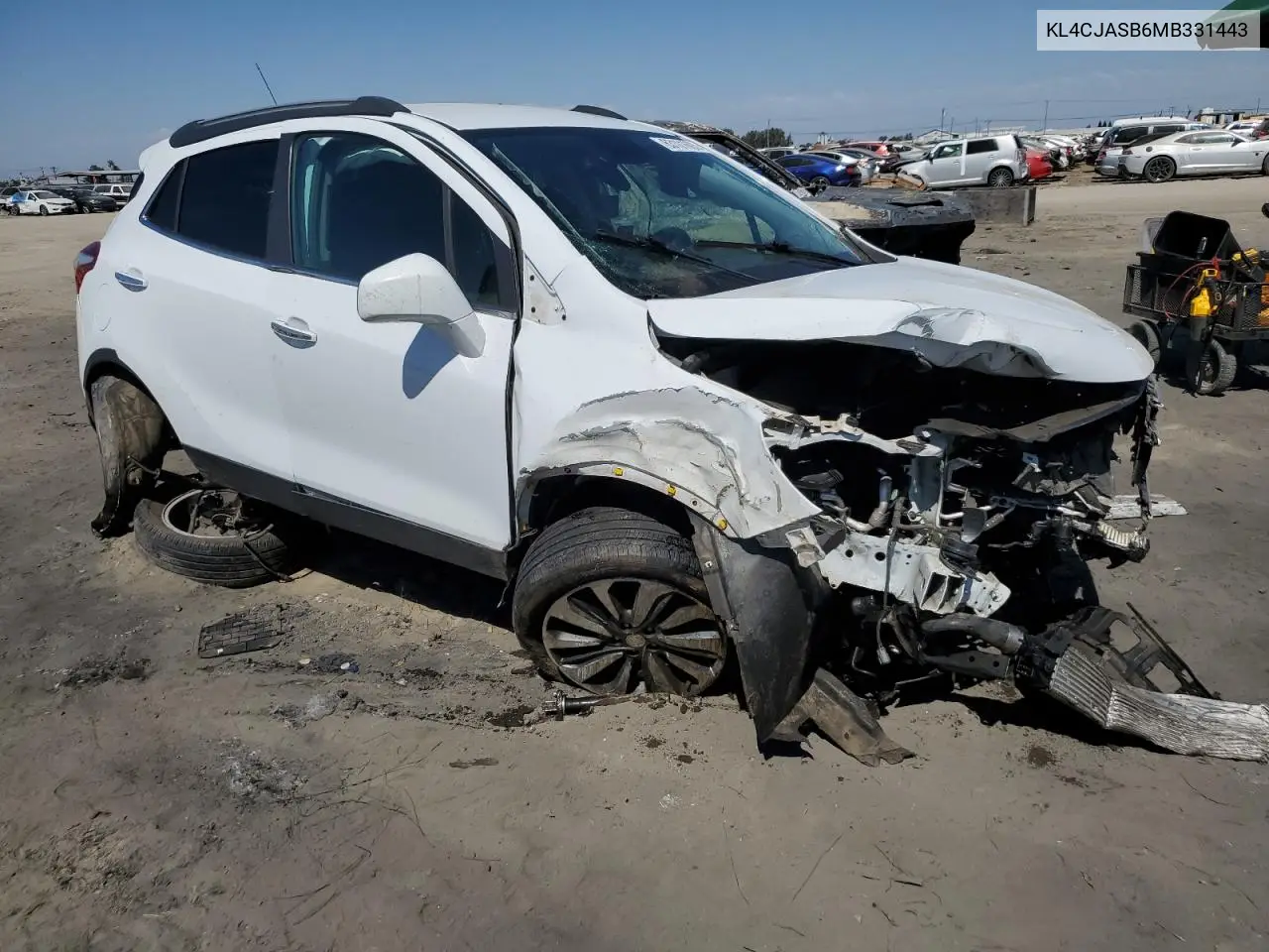 2021 Buick Encore Preferred VIN: KL4CJASB6MB331443 Lot: 63101605
