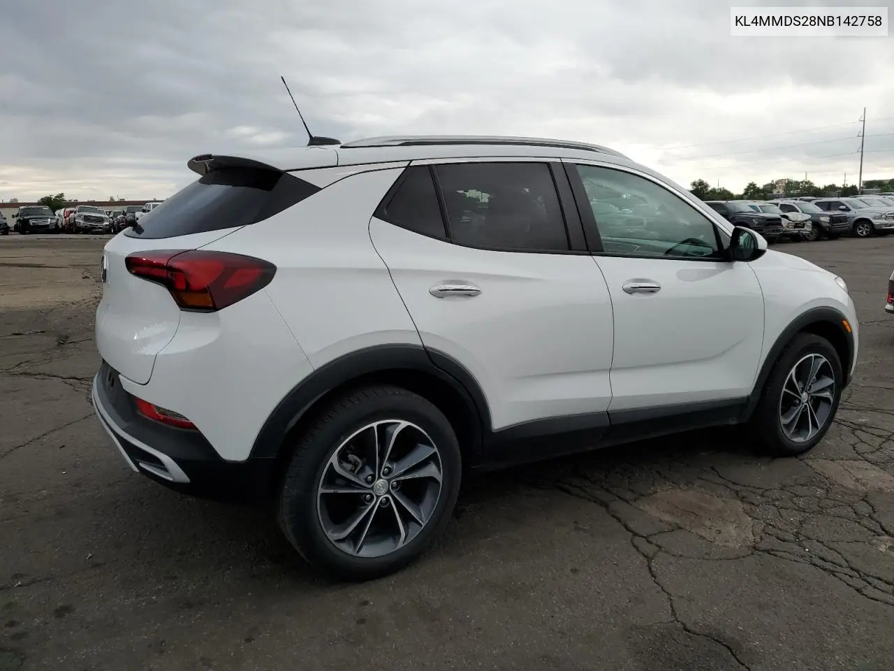 2022 Buick Encore Gx Select VIN: KL4MMDS28NB142758 Lot: 62924455