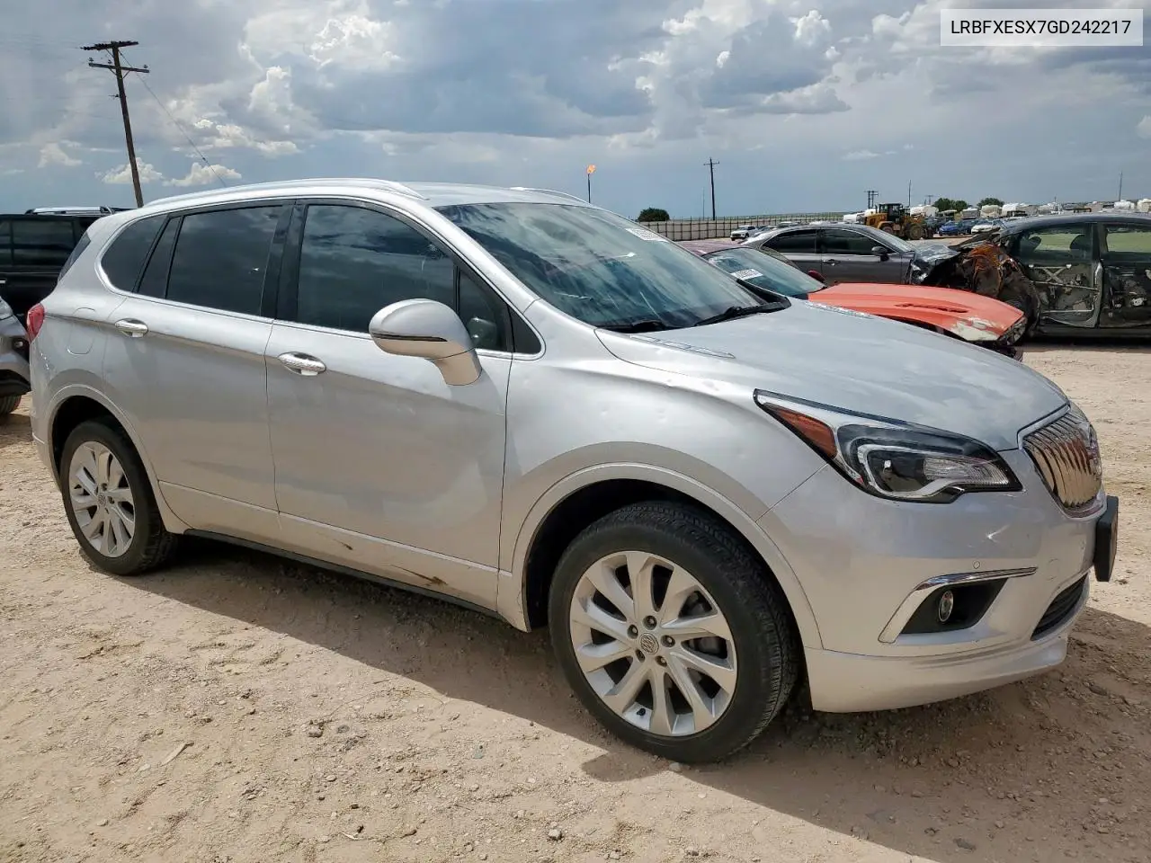 2016 Buick Envision Premium VIN: LRBFXESX7GD242217 Lot: 62680545