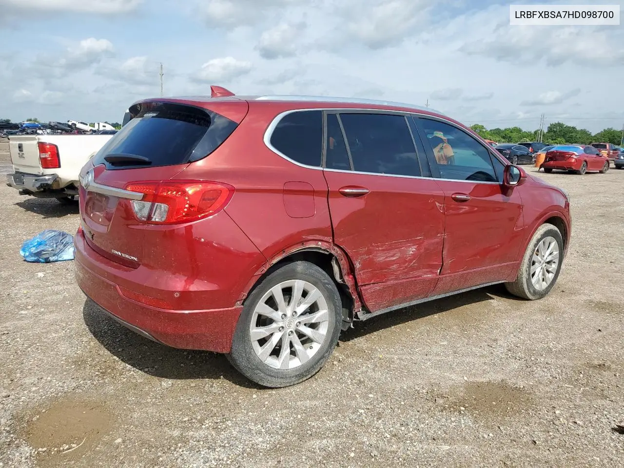 2017 Buick Envision Essence VIN: LRBFXBSA7HD098700 Lot: 59580865