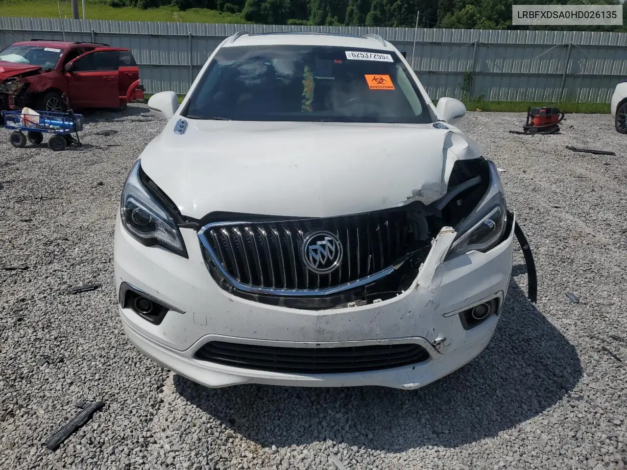 2017 Buick Envision Essence VIN: LRBFXDSA0HD026135 Lot: 62537255