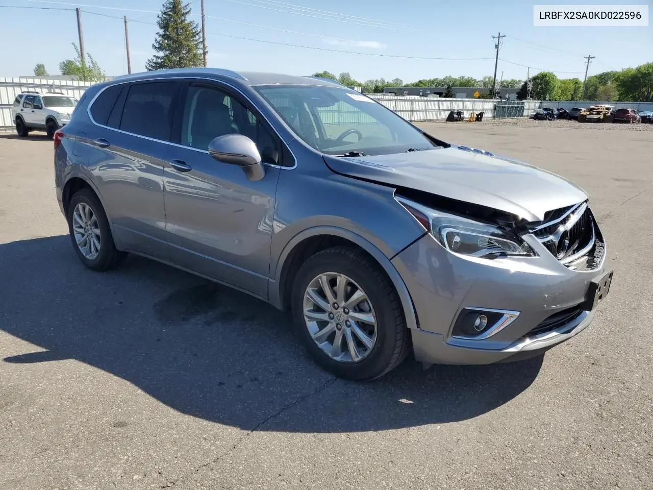 2019 Buick Envision Essence VIN: LRBFX2SA0KD022596 Lot: 55992155