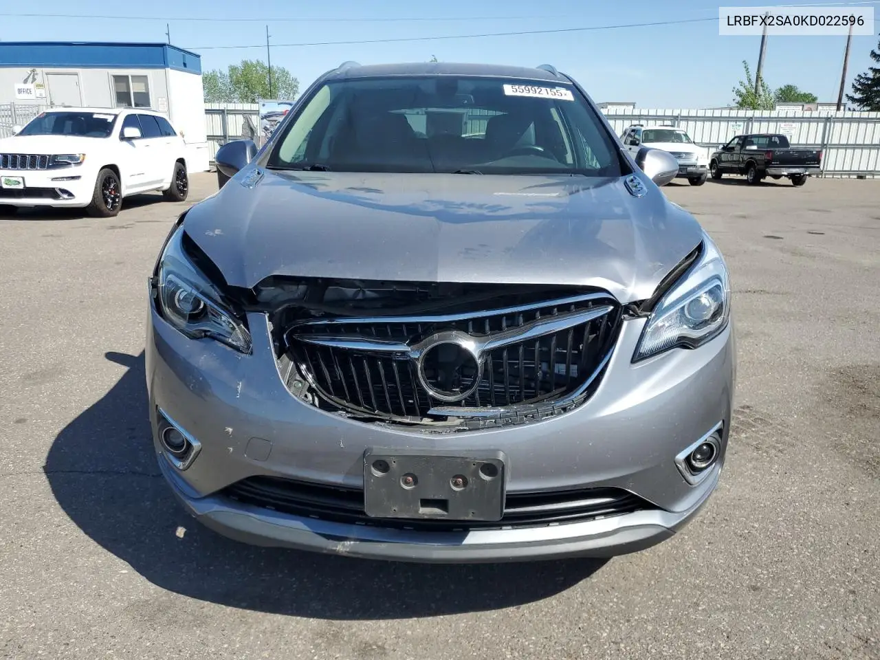 2019 Buick Envision Essence VIN: LRBFX2SA0KD022596 Lot: 55992155