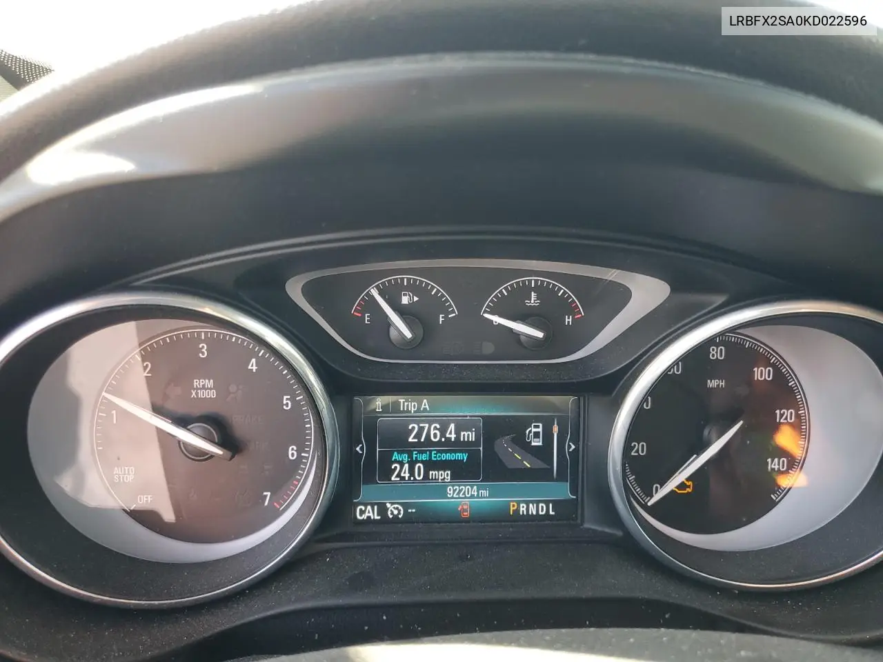 2019 Buick Envision Essence VIN: LRBFX2SA0KD022596 Lot: 55992155