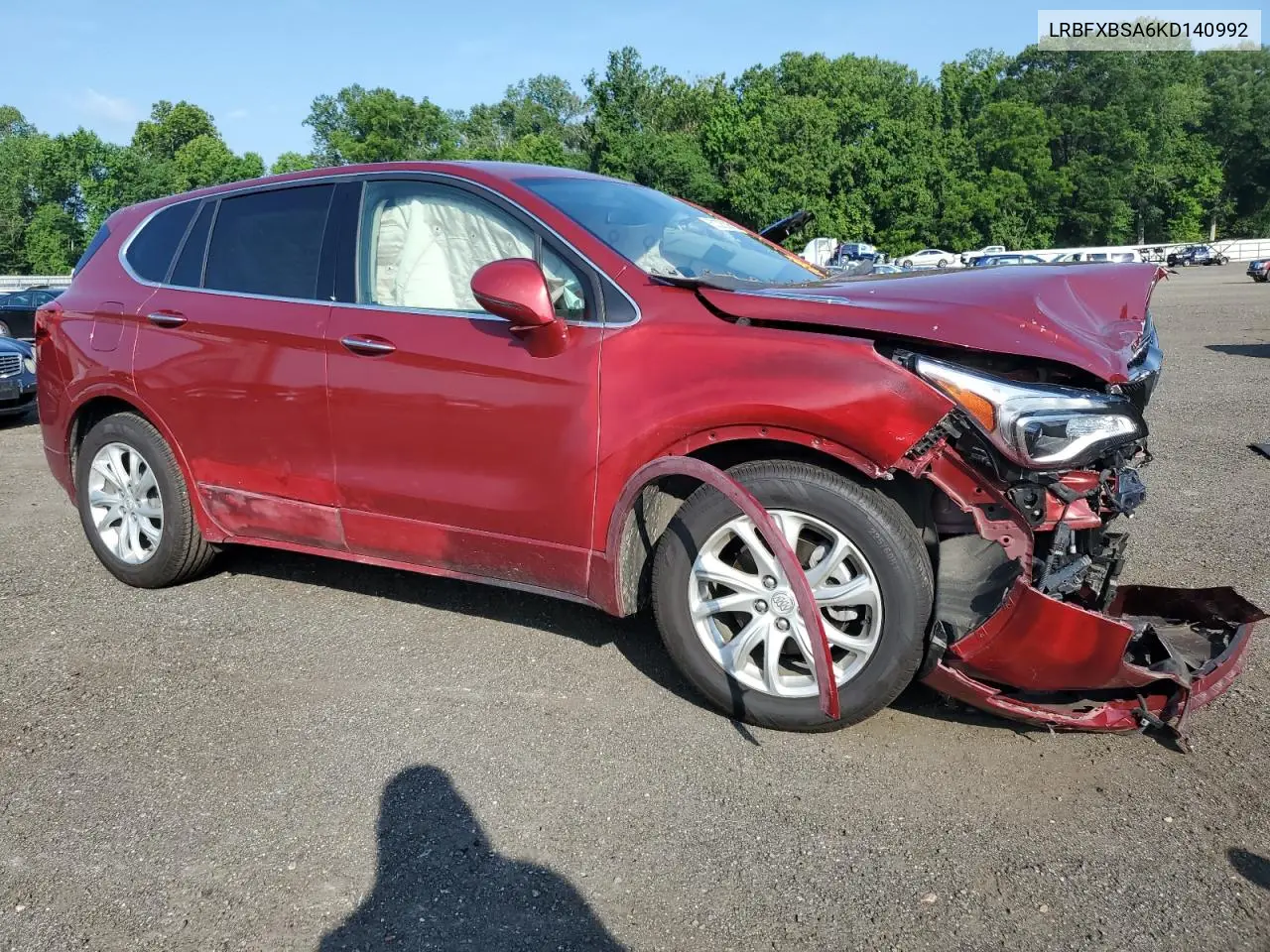 2019 Buick Envision Preferred VIN: LRBFXBSA6KD140992 Lot: 62325895