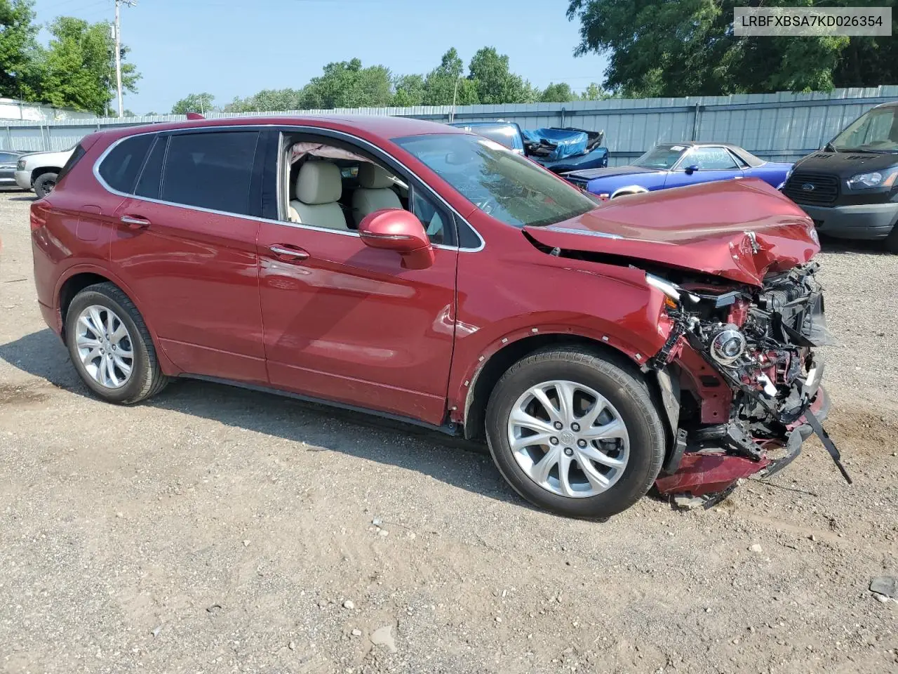 2019 Buick Envision Preferred VIN: LRBFXBSA7KD026354 Lot: 62749455