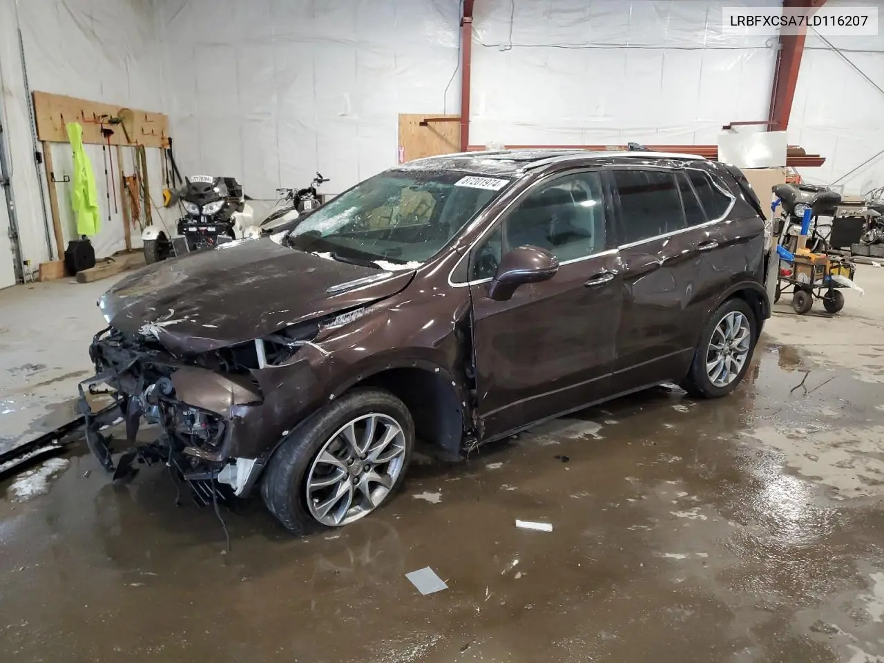 2020 Buick Envision Essence VIN: LRBFXCSA7LD116207 Lot: 44756765