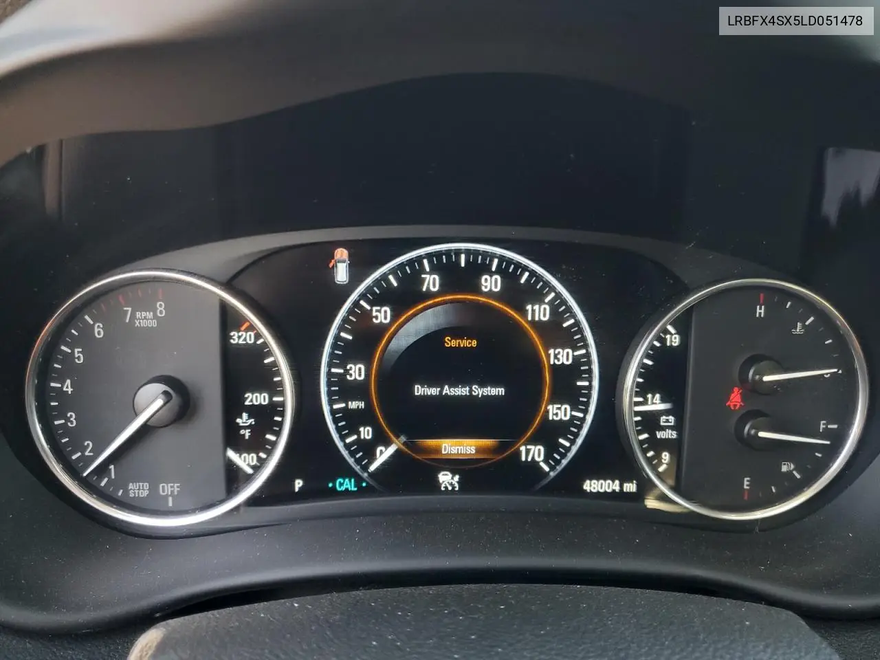 2020 Buick Envision Premium Ii VIN: LRBFX4SX5LD051478 Lot: 56065545