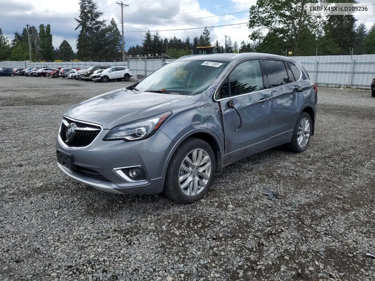 2020 Buick Envision Premium Ii VIN: LRBFX4SX5LD209236 Lot: 56271505