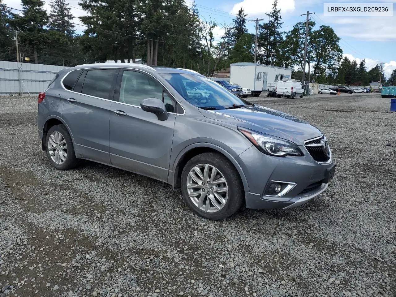 2020 Buick Envision Premium Ii VIN: LRBFX4SX5LD209236 Lot: 56271505