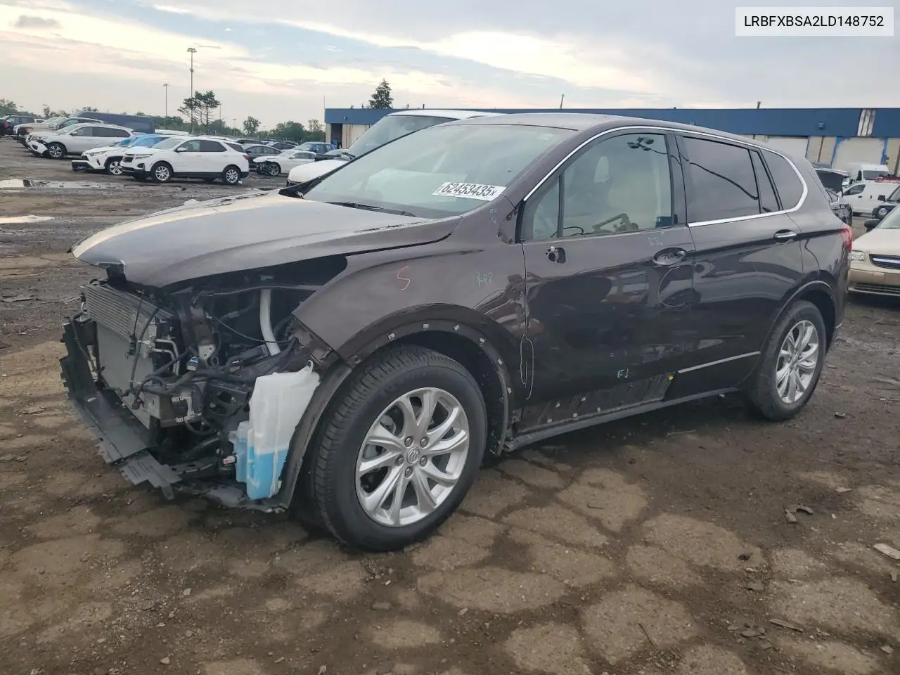 2020 Buick Envision Preferred VIN: LRBFXBSA2LD148752 Lot: 62453435