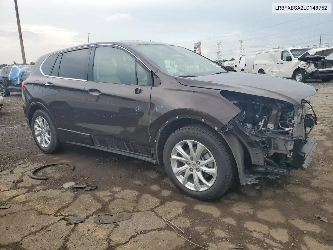 2020 Buick Envision Preferred VIN: LRBFXBSA2LD148752 Lot: 62453435