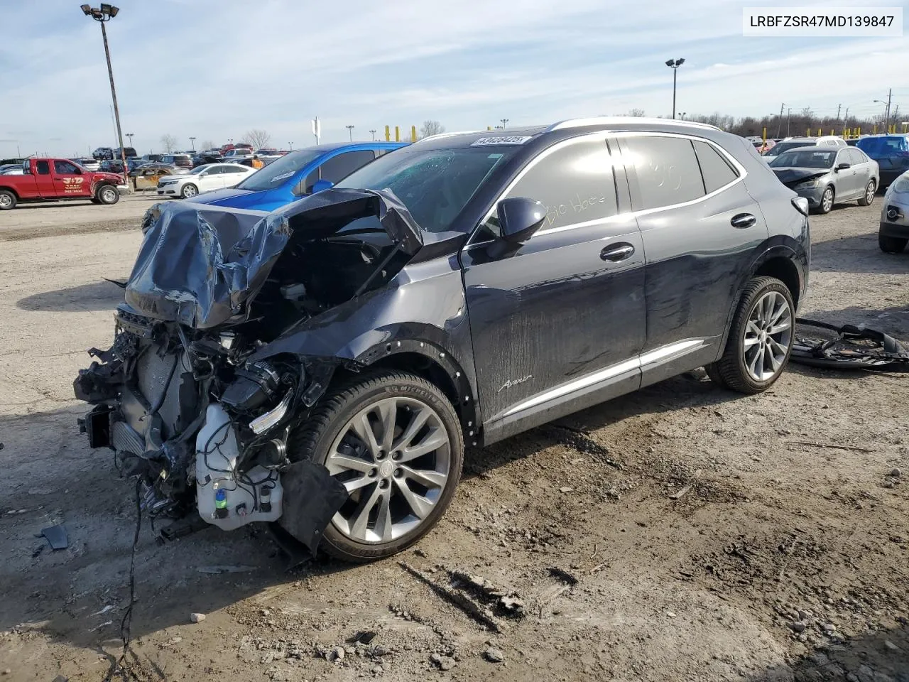2021 Buick Envision Avenir VIN: LRBFZSR47MD139847 Lot: 43428425