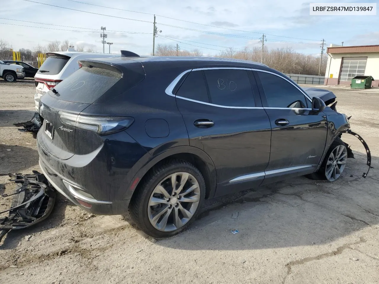 2021 Buick Envision Avenir VIN: LRBFZSR47MD139847 Lot: 43428425