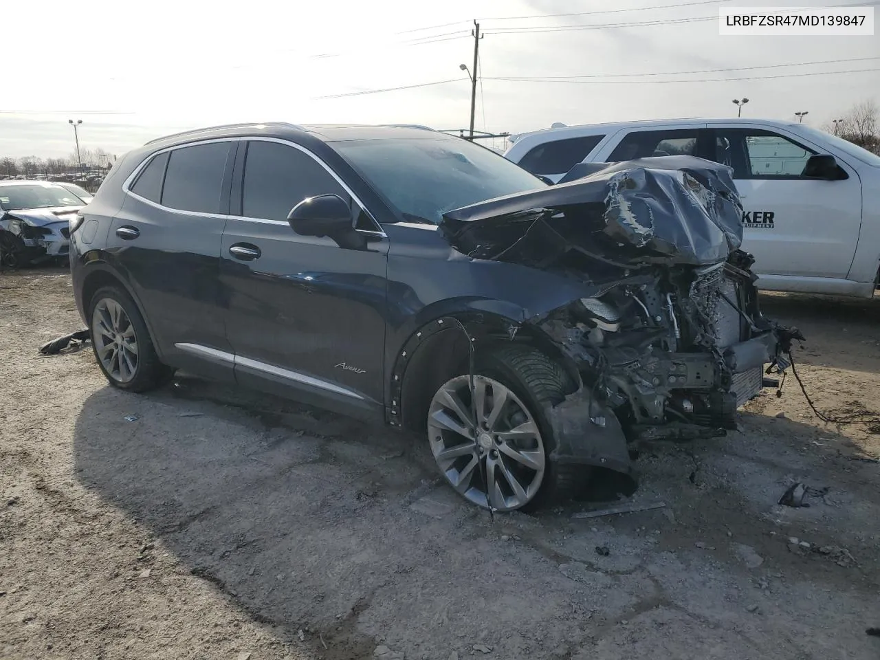 2021 Buick Envision Avenir VIN: LRBFZSR47MD139847 Lot: 43428425