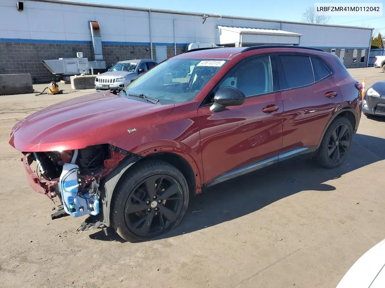 2021 Buick Envision Preferred VIN: LRBFZMR41MD112042 Lot: 43610315