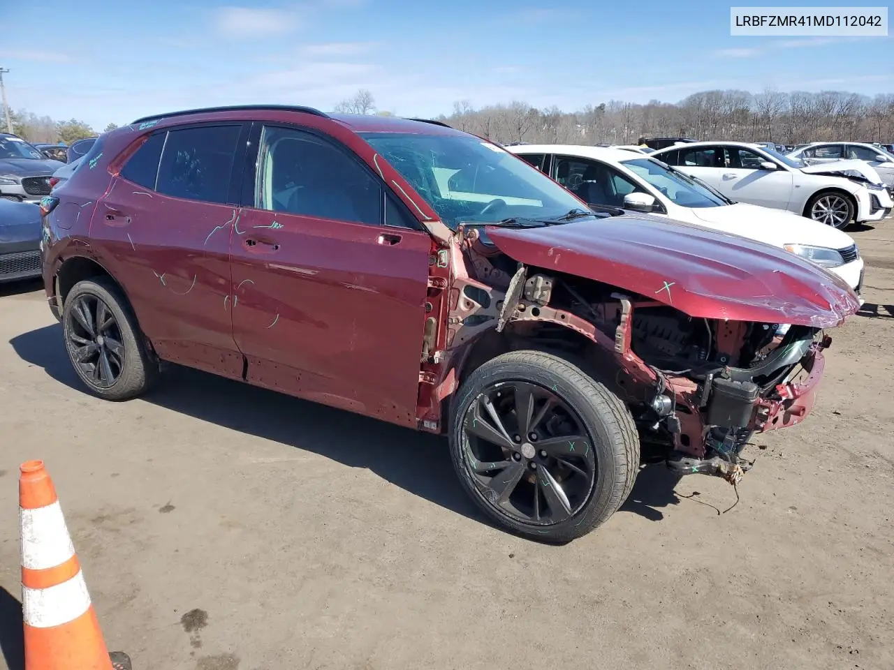 2021 Buick Envision Preferred VIN: LRBFZMR41MD112042 Lot: 43610315