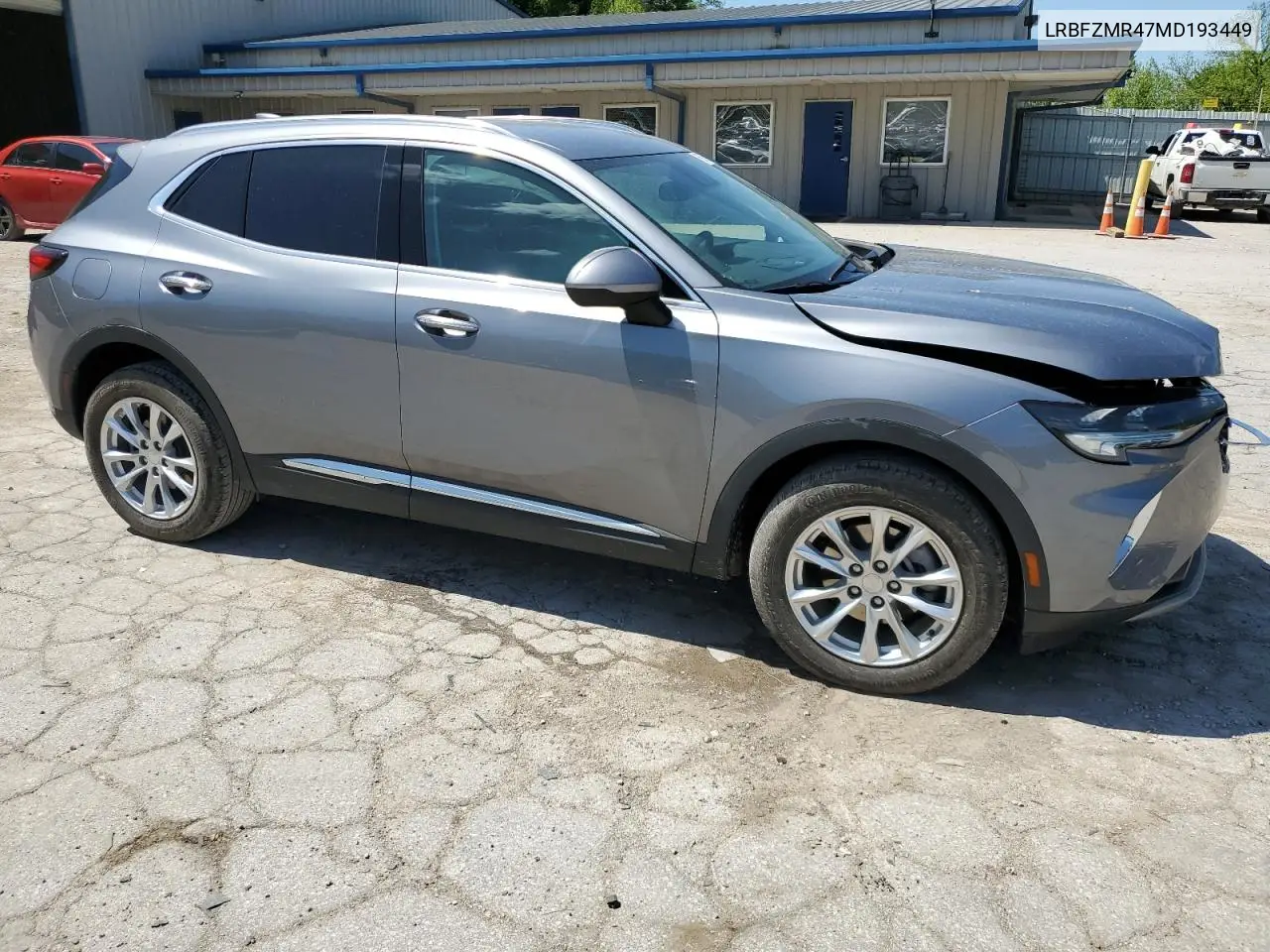 2021 Buick Envision Preferred VIN: LRBFZMR47MD193449 Lot: 55872215