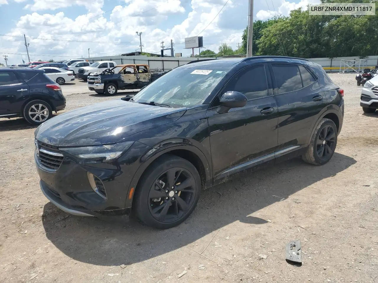 2021 Buick Envision Essence VIN: LRBFZNR4XMD111817 Lot: 56026425