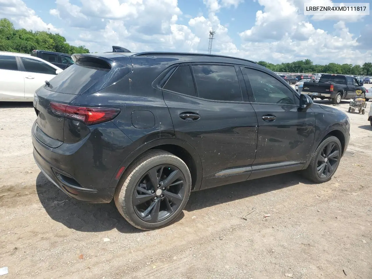 2021 Buick Envision Essence VIN: LRBFZNR4XMD111817 Lot: 56026425