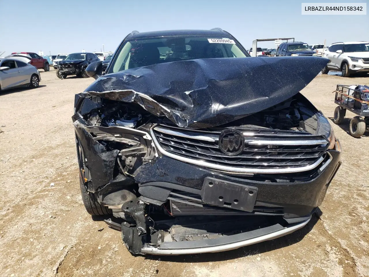 2022 Buick Envision Preferred VIN: LRBAZLR44ND158342 Lot: 52209945
