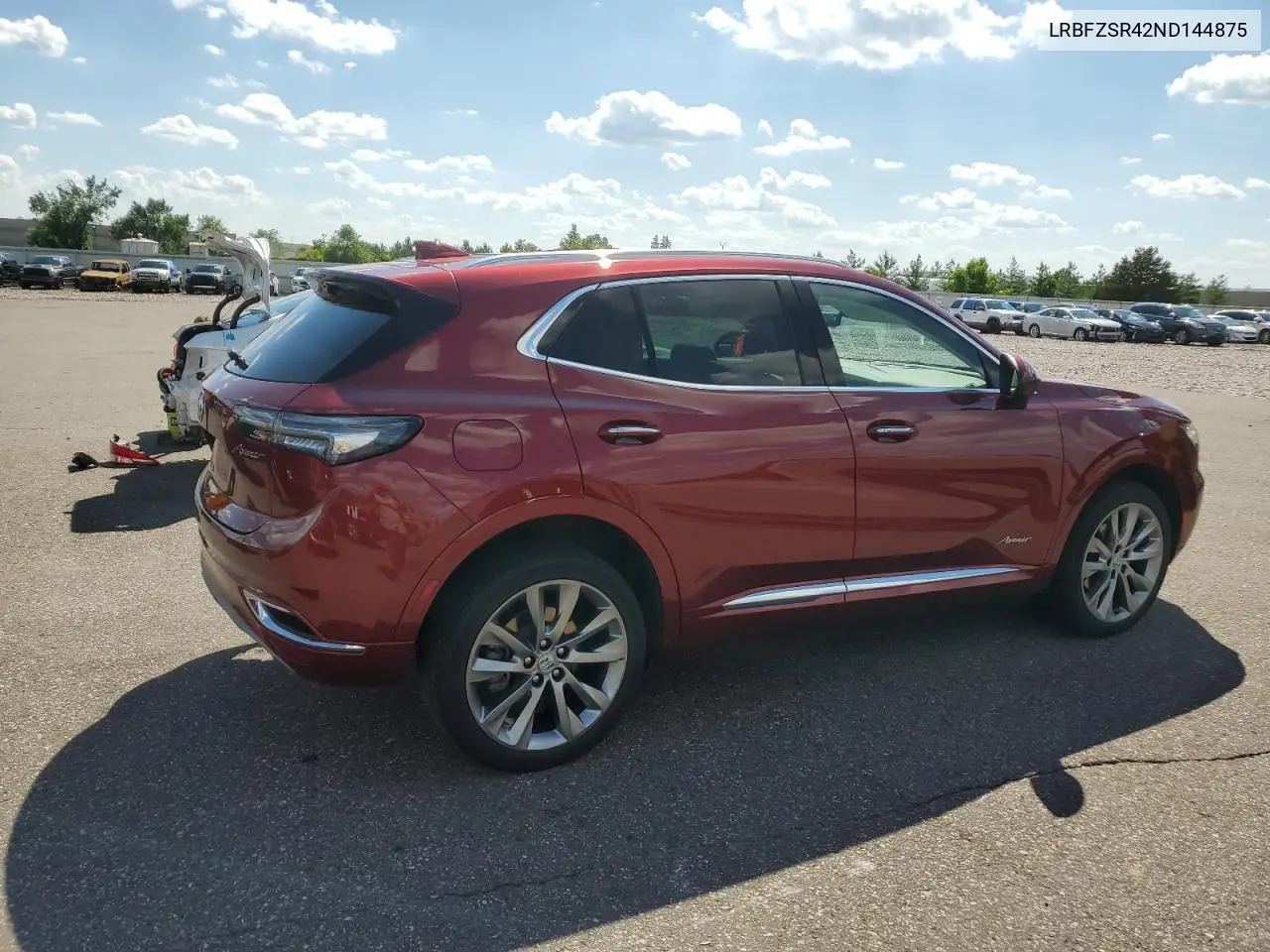 2022 Buick Envision Avenir VIN: LRBFZSR42ND144875 Lot: 63025215