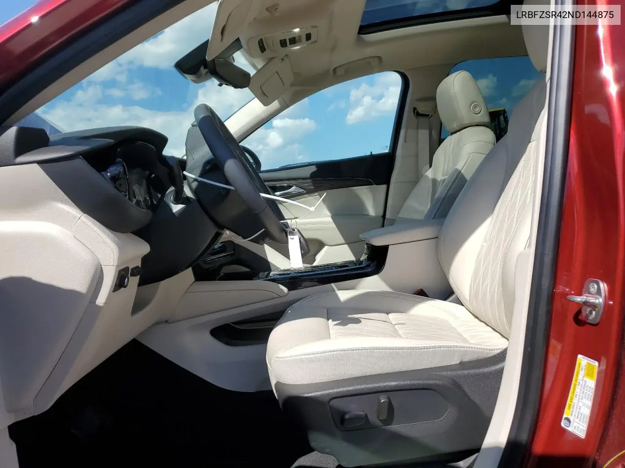2022 Buick Envision Avenir VIN: LRBFZSR42ND144875 Lot: 63025215
