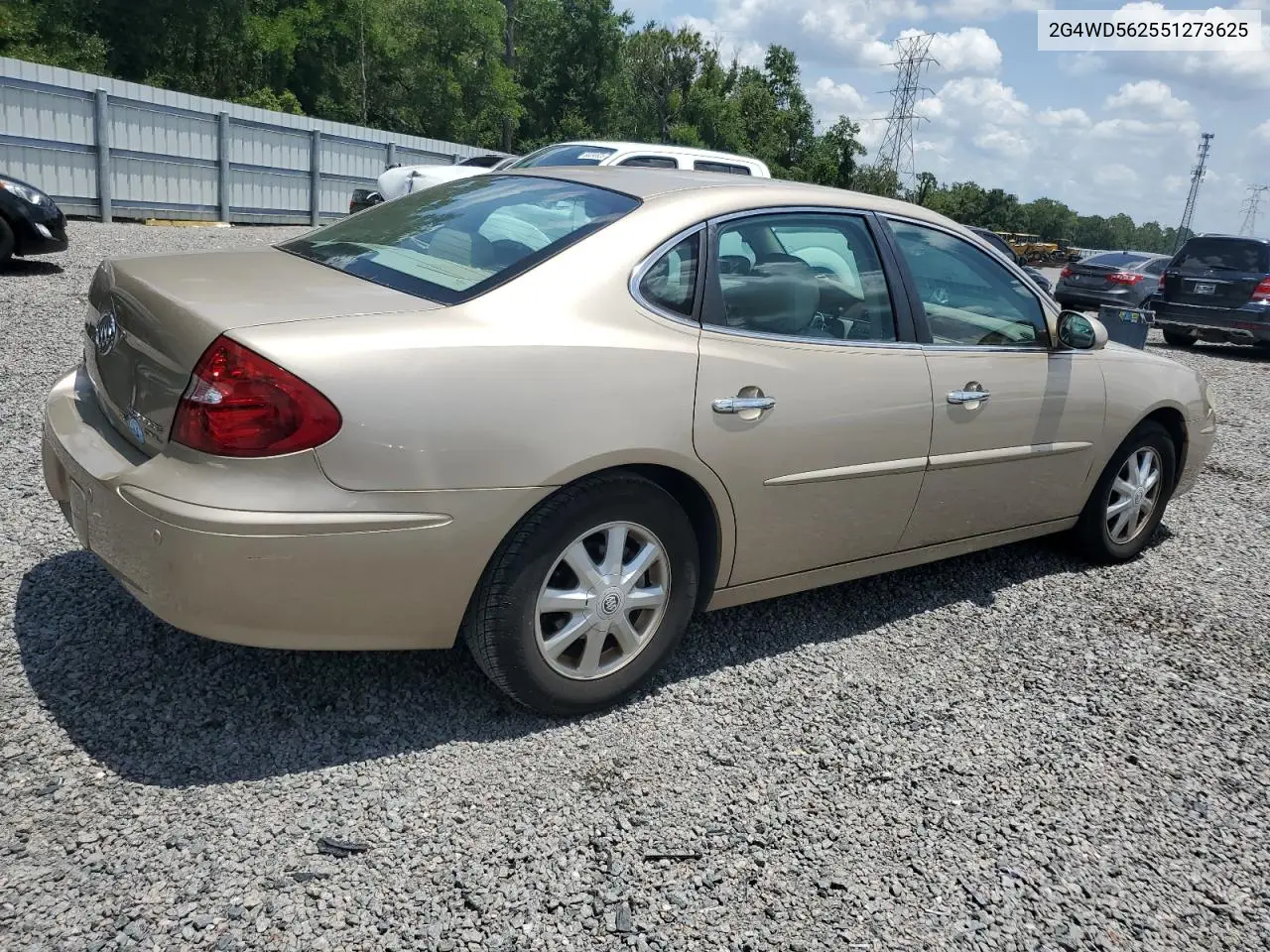 2005 Buick Lacrosse Cxl VIN: 2G4WD562551273625 Lot: 60574685
