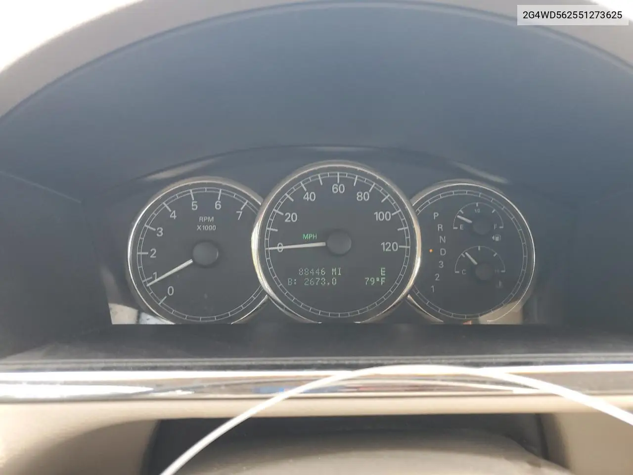2005 Buick Lacrosse Cxl VIN: 2G4WD562551273625 Lot: 60574685
