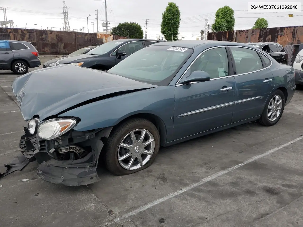 2006 Buick Lacrosse Cxs VIN: 2G4WE587661292840 Lot: 55765145