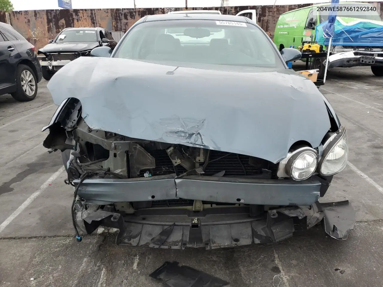 2006 Buick Lacrosse Cxs VIN: 2G4WE587661292840 Lot: 55765145