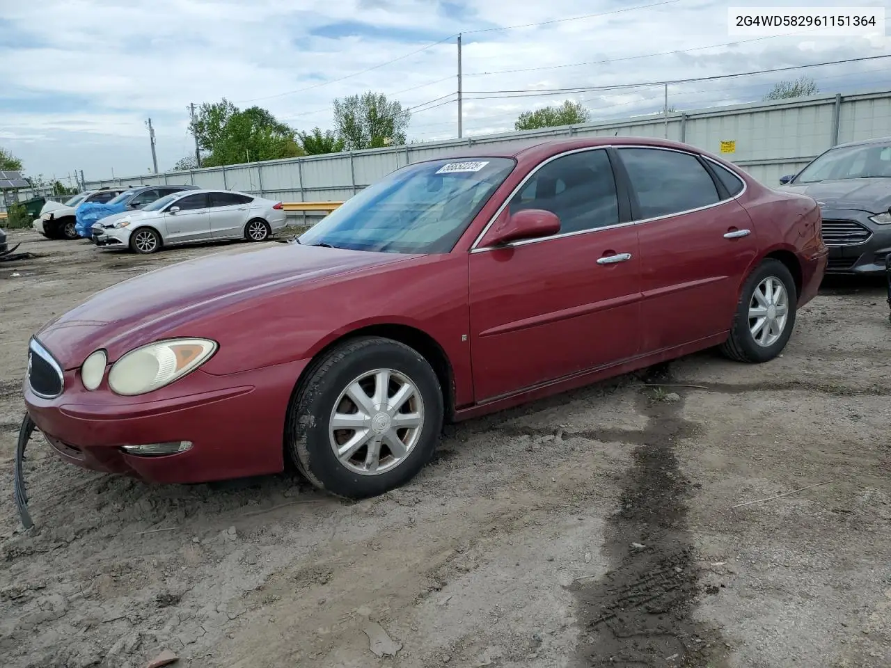 2006 Buick Lacrosse Cxl VIN: 2G4WD582961151364 Lot: 56652225