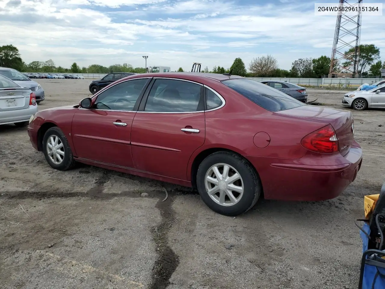 2006 Buick Lacrosse Cxl VIN: 2G4WD582961151364 Lot: 56652225