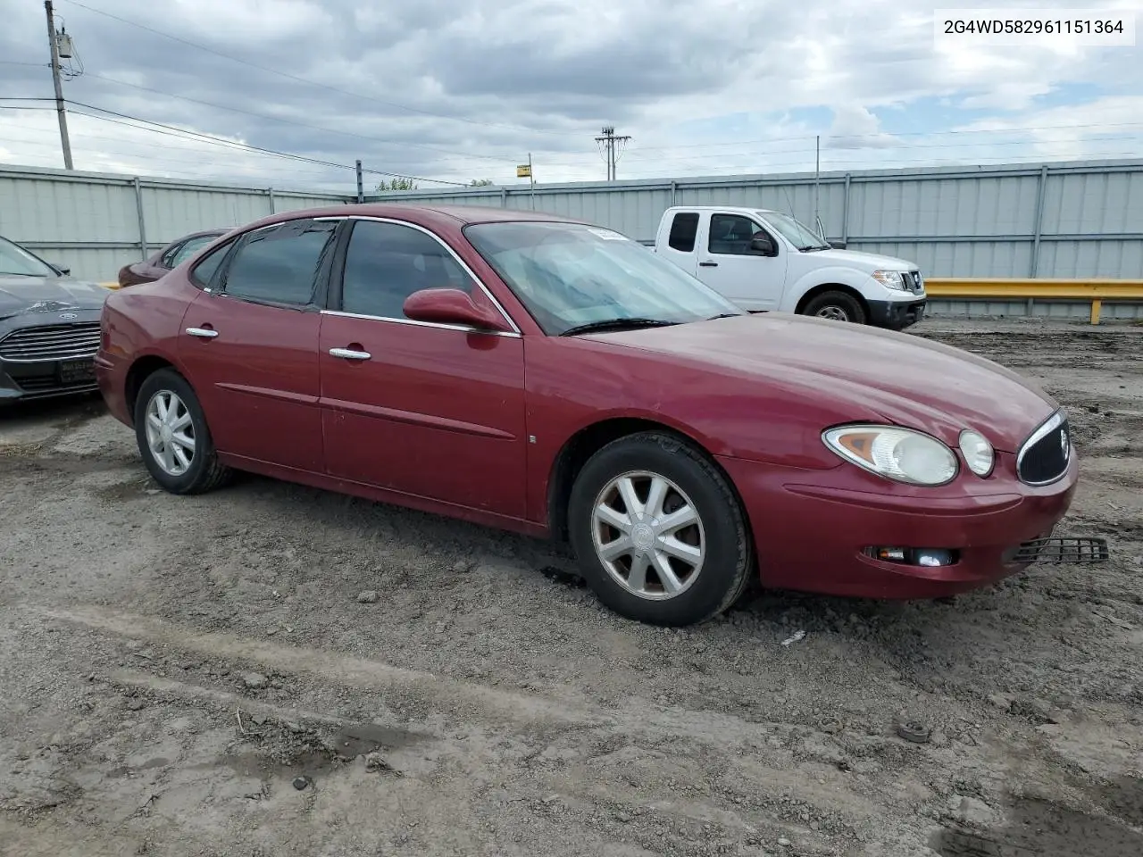 2006 Buick Lacrosse Cxl VIN: 2G4WD582961151364 Lot: 56652225