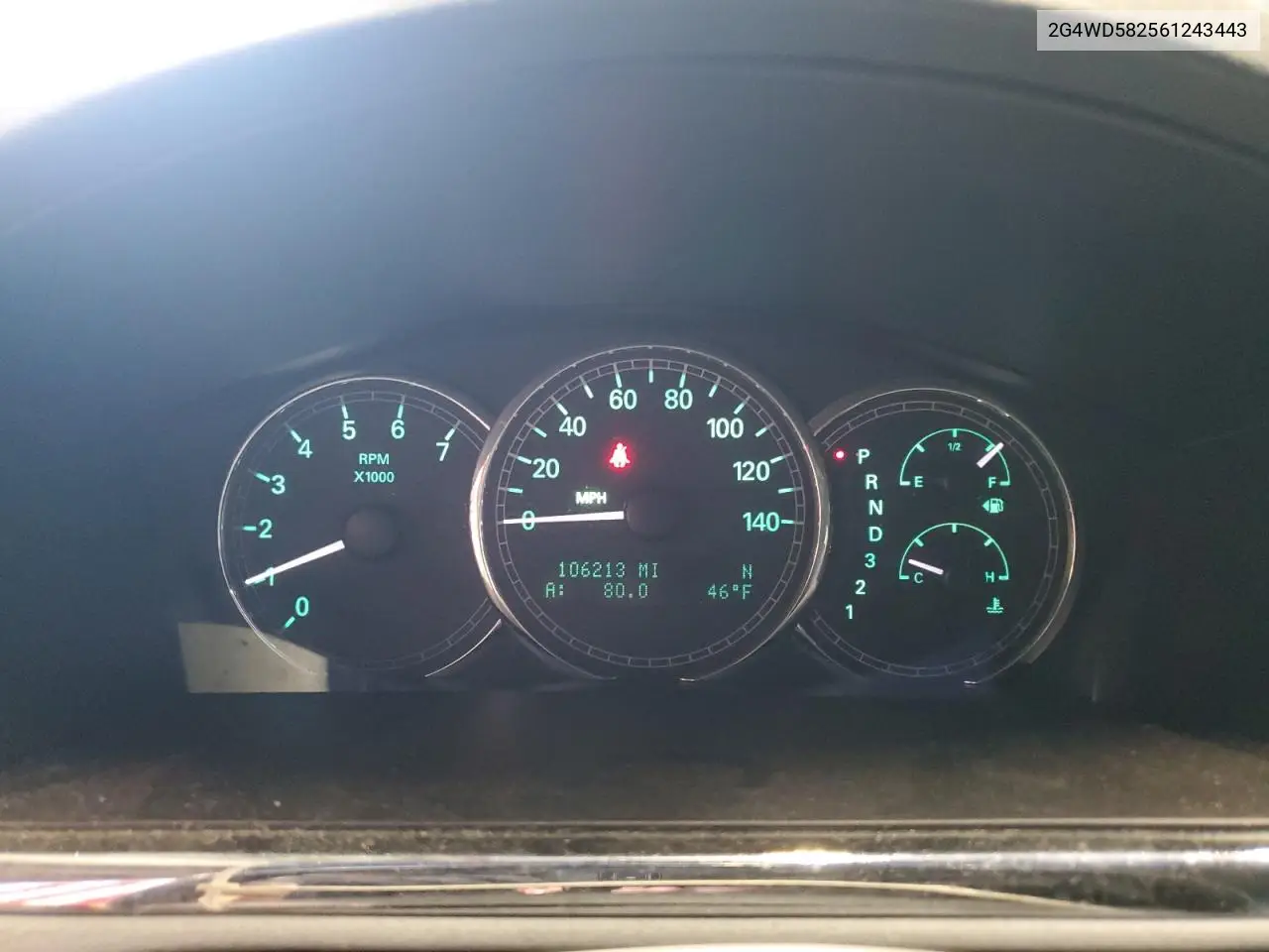 2006 Buick Lacrosse Cxl VIN: 2G4WD582561243443 Lot: 56837155
