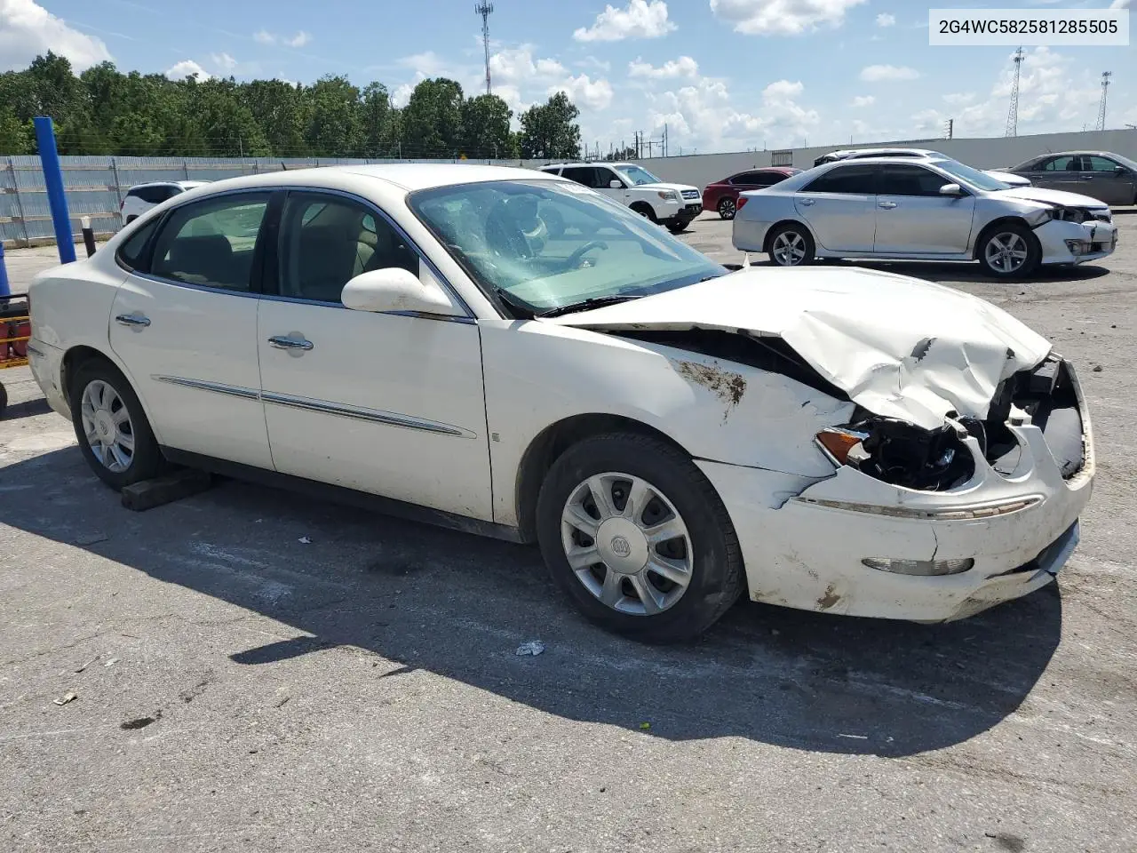 2008 Buick Lacrosse Cx VIN: 2G4WC582581285505 Lot: 62123475