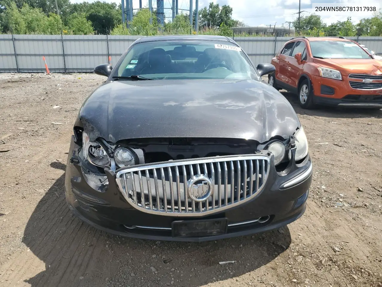 2008 Buick Lacrosse Super Series VIN: 2G4WN58C781317938 Lot: 62757355