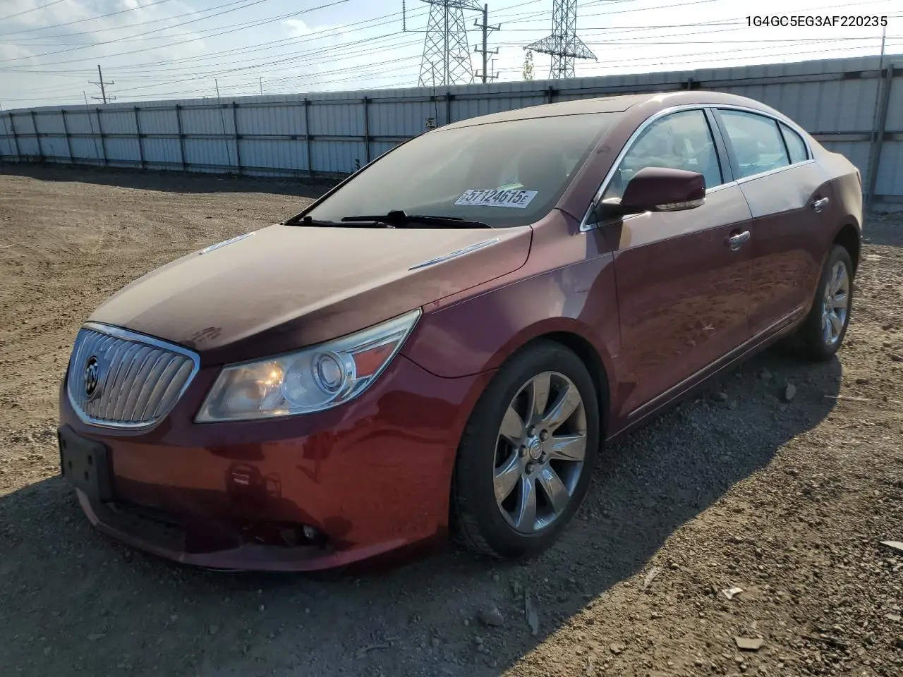 2010 Buick Lacrosse Cxl VIN: 1G4GC5EG3AF220235 Lot: 57124615